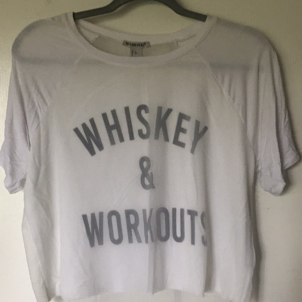 Whiskey and workouts blouse